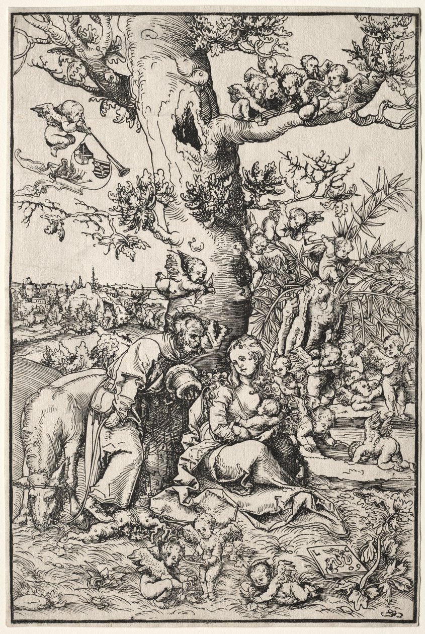 Odpocznij w locie do Egiptu autorstwa Lucas Cranach