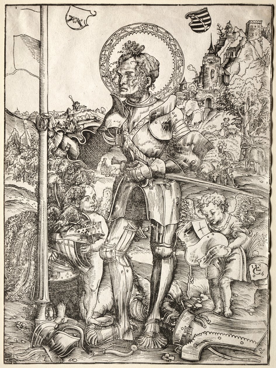 Stojący św. Jerzy autorstwa Lucas Cranach