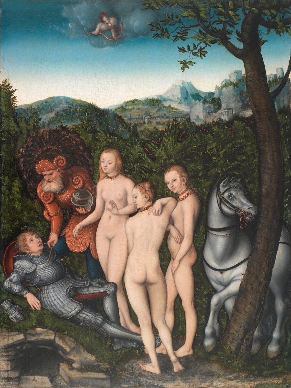 Wyrok Paryża autorstwa Lucas Cranach d.Æ.