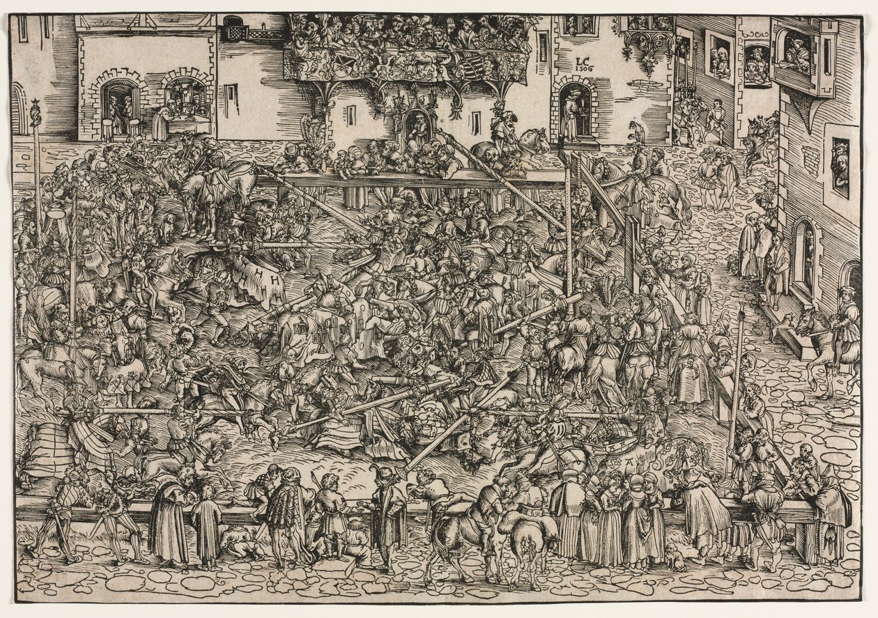 Turniej, 1506. autorstwa Lucas Cranach the Elder