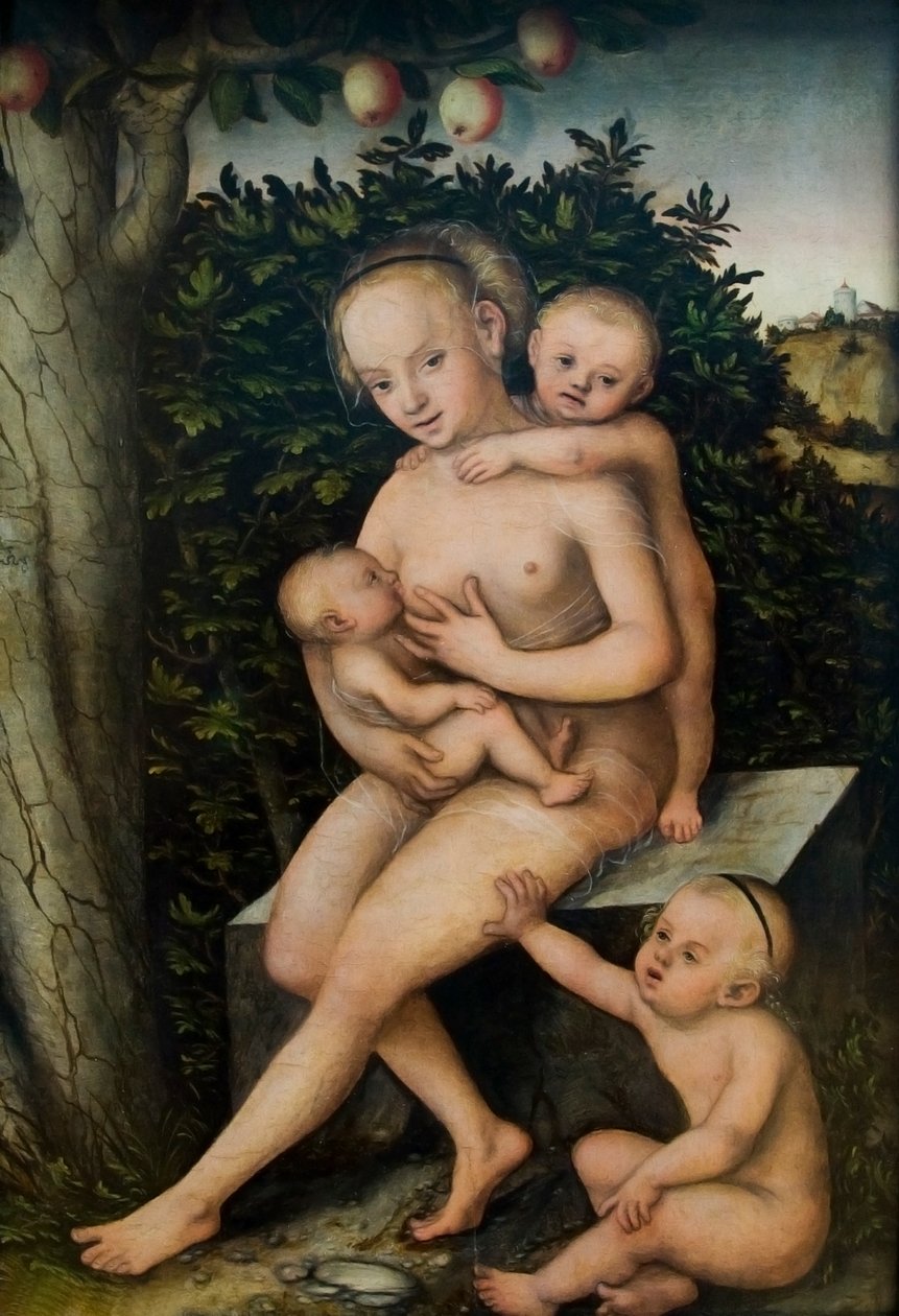 Caritas autorstwa Lucas Cranach the Elder