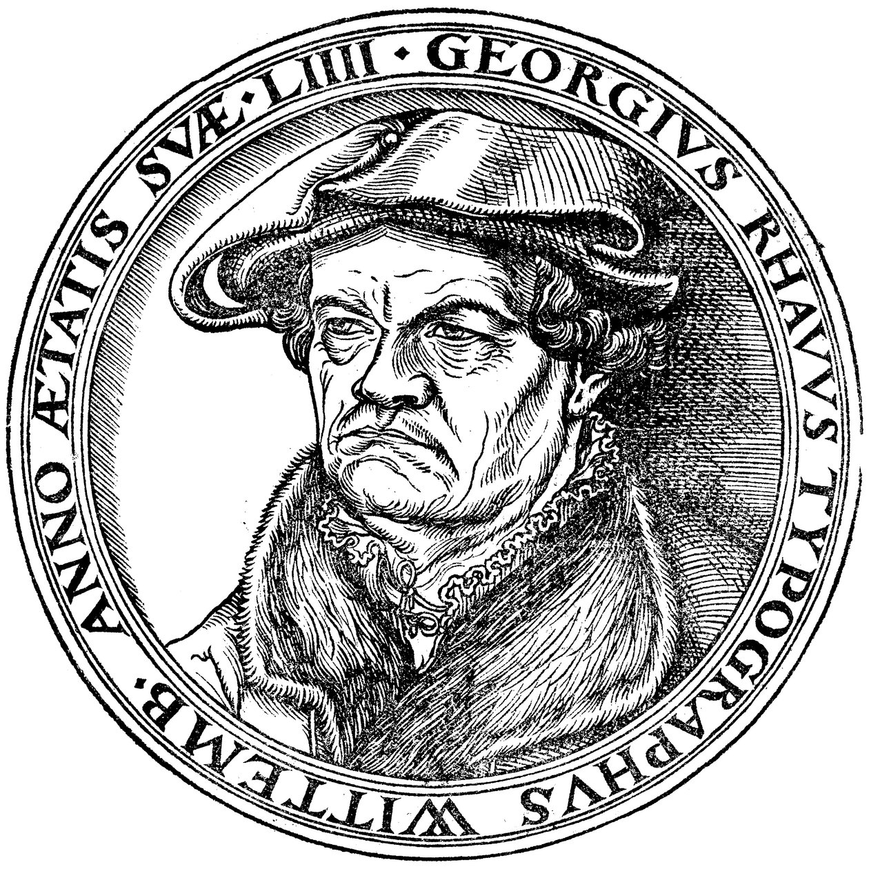 Georg Rhau (1488-1548) autorstwa Lucas Cranach the Elder