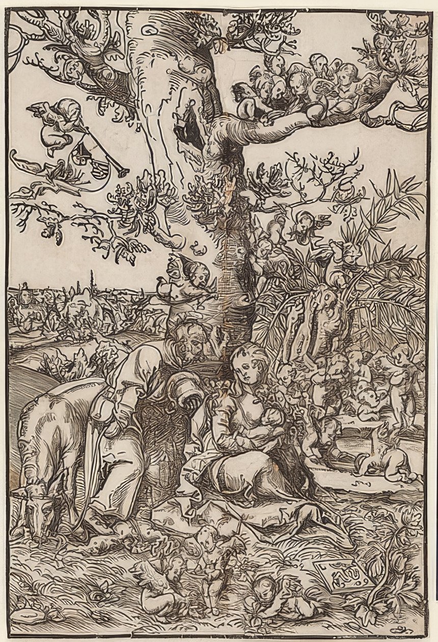 Odpocznij w biegu autorstwa Lucas Cranach the Elder