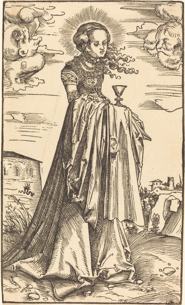 Św. Barbara autorstwa Lucas Cranach the Elder