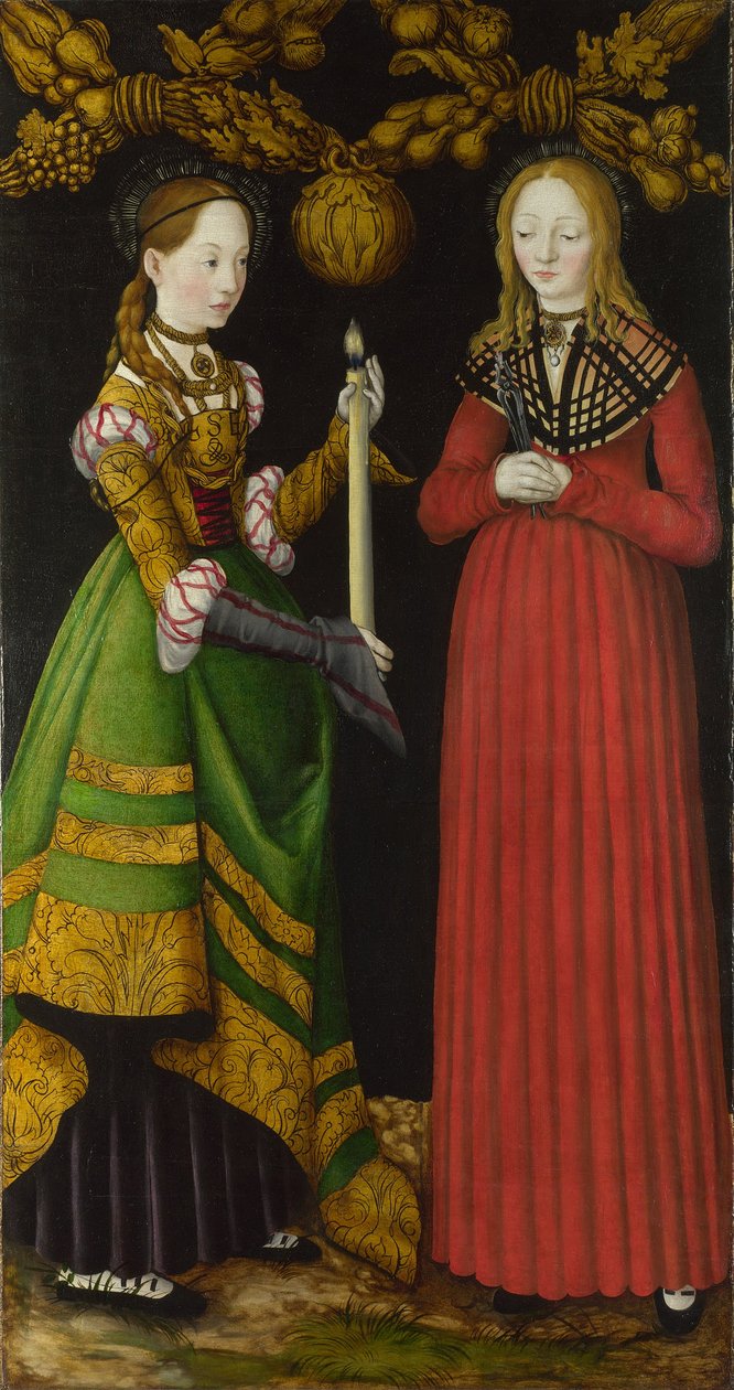 Święci Genevieve i Apollonia, 1506 autorstwa Lucas Cranach the Elder