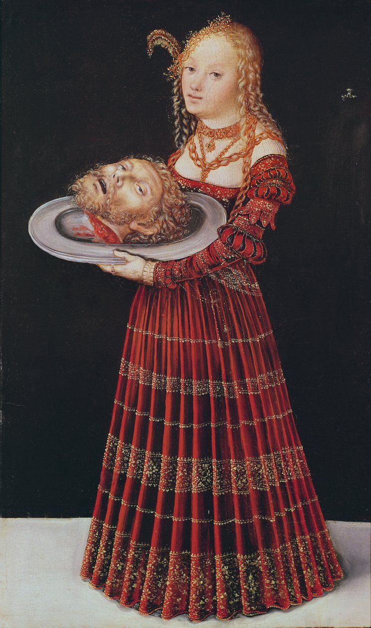Salome (olej na drewnie) autorstwa Lucas Cranach the Elder