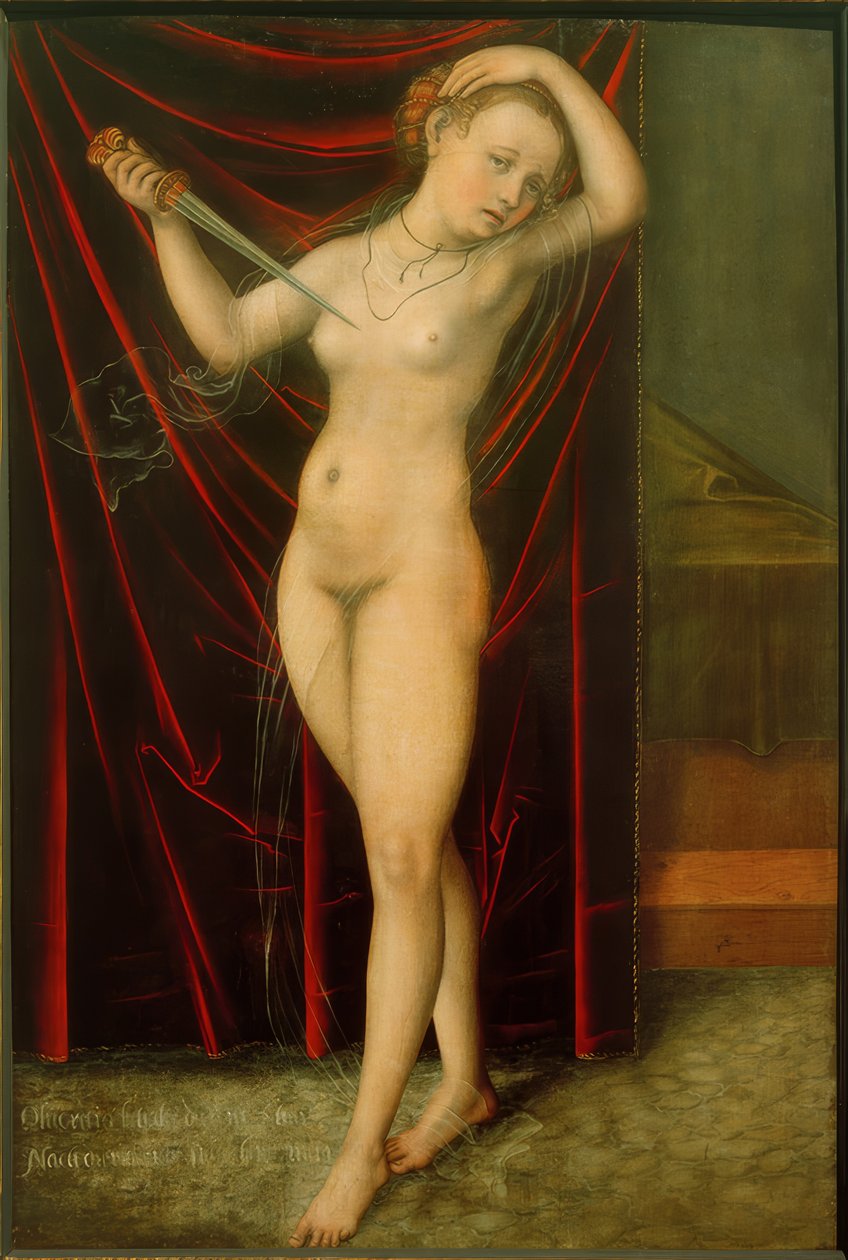 Samobójstwo Lukrecji autorstwa Lucas Cranach the Elder