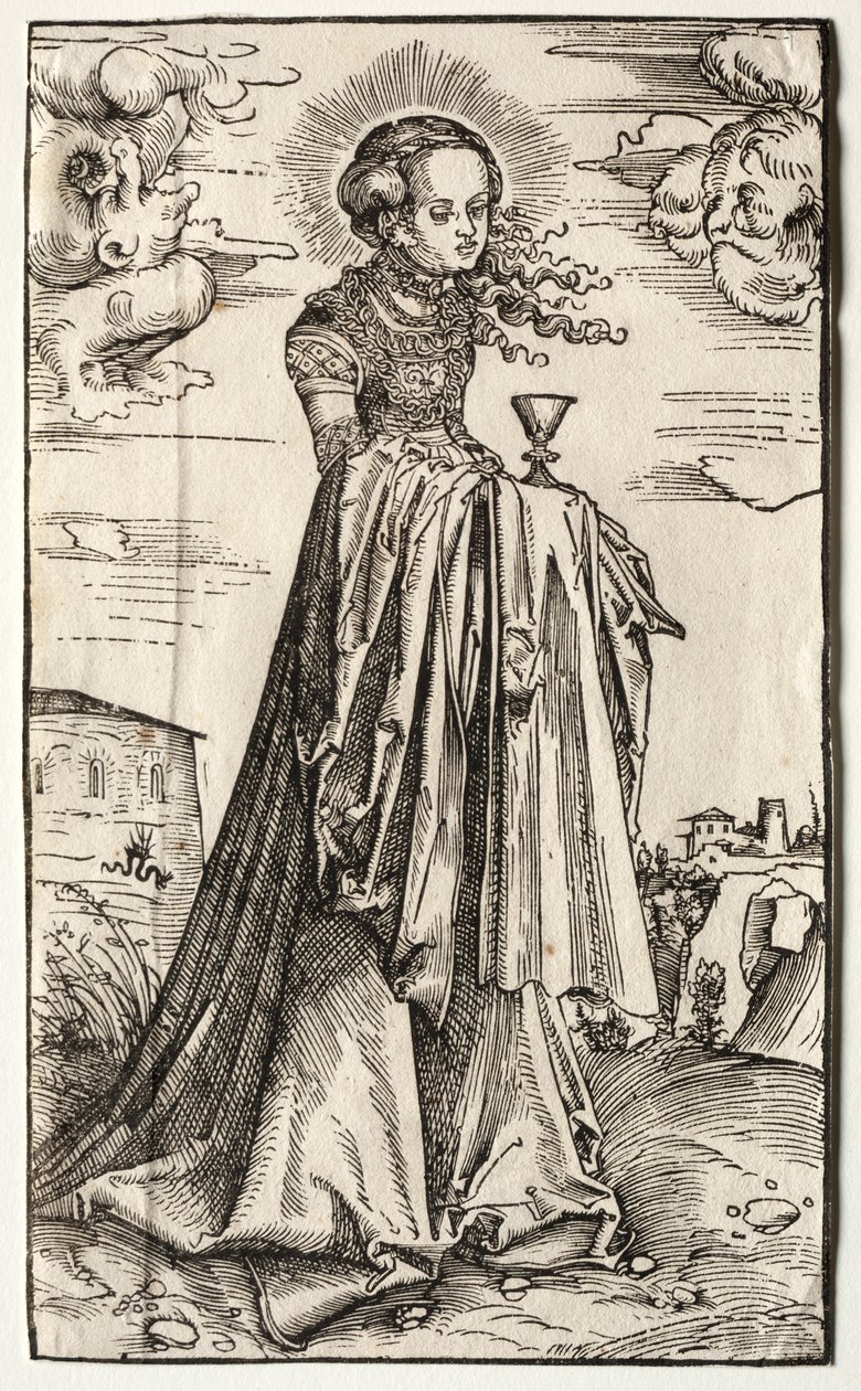 św. Barbary. autorstwa Lucas Cranach the Elder