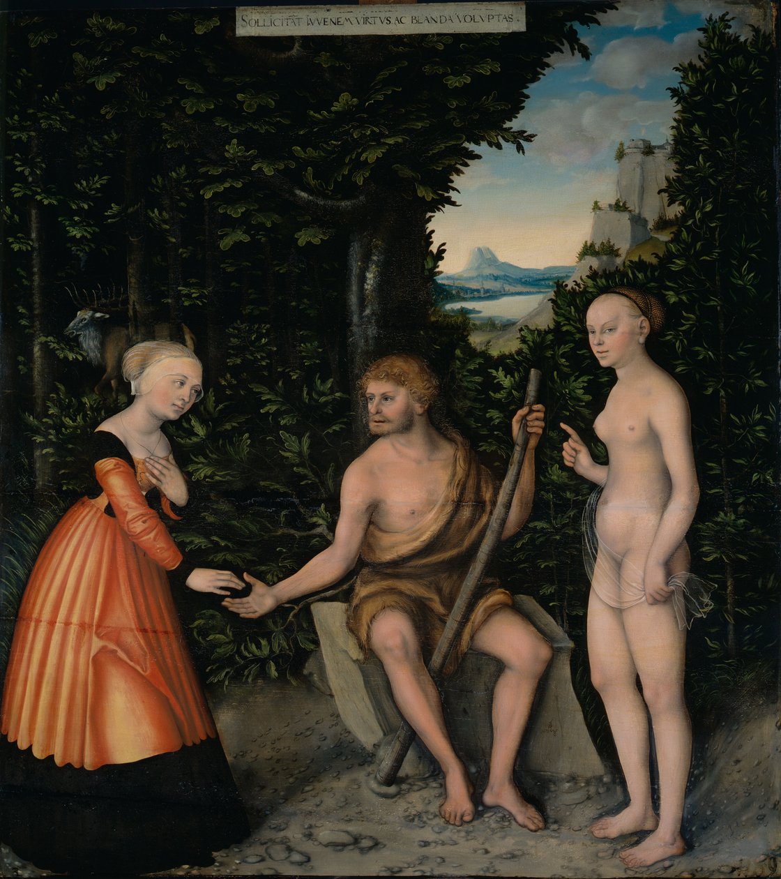 Wybór Herkulesa autorstwa Lucas Cranach the Elder