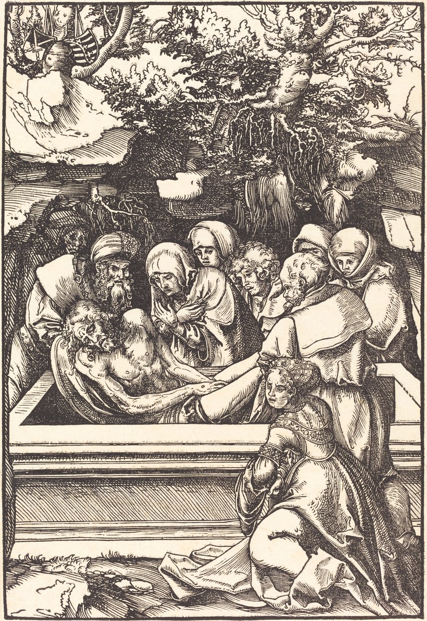 Złożenie do grobu autorstwa Lucas Cranach the Elder