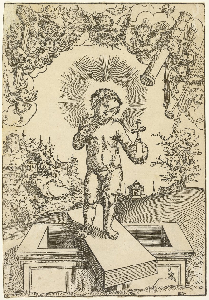 Dzieciątko Chrystus jako Odkupiciel autorstwa Lucas Cranach the Elder