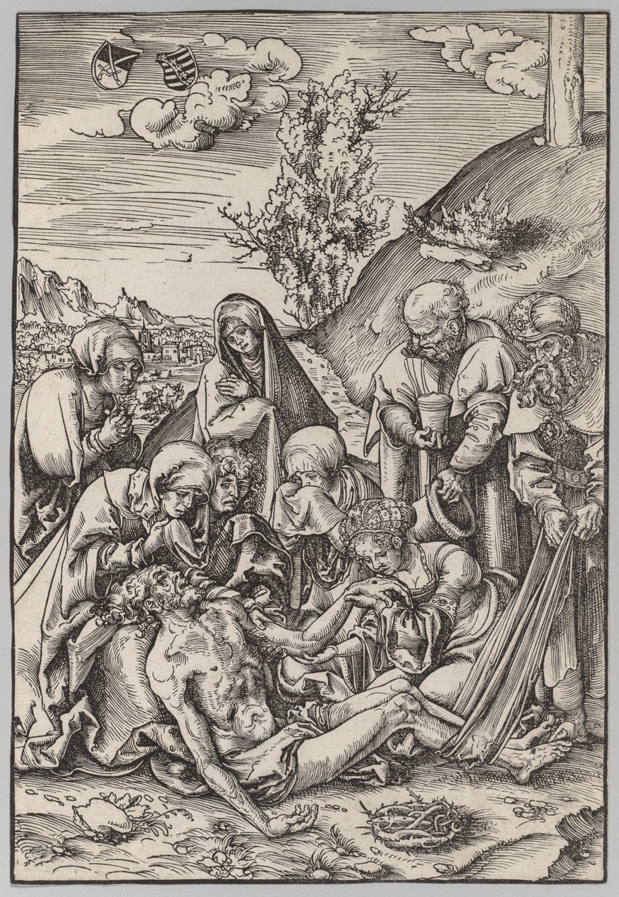 Pasja: Opłakiwanie, 1509. autorstwa Lucas Cranach the Elder