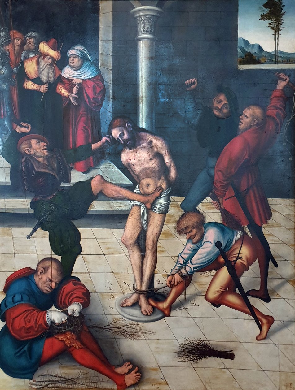 Biczowanie Chrystusa autorstwa Lucas Cranach the Elder