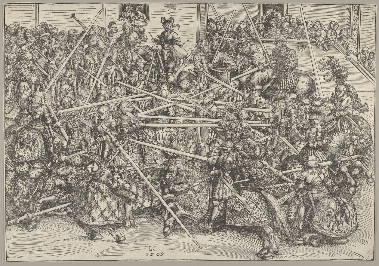 Trzeci Turniej, 1509. autorstwa Lucas Cranach the Elder