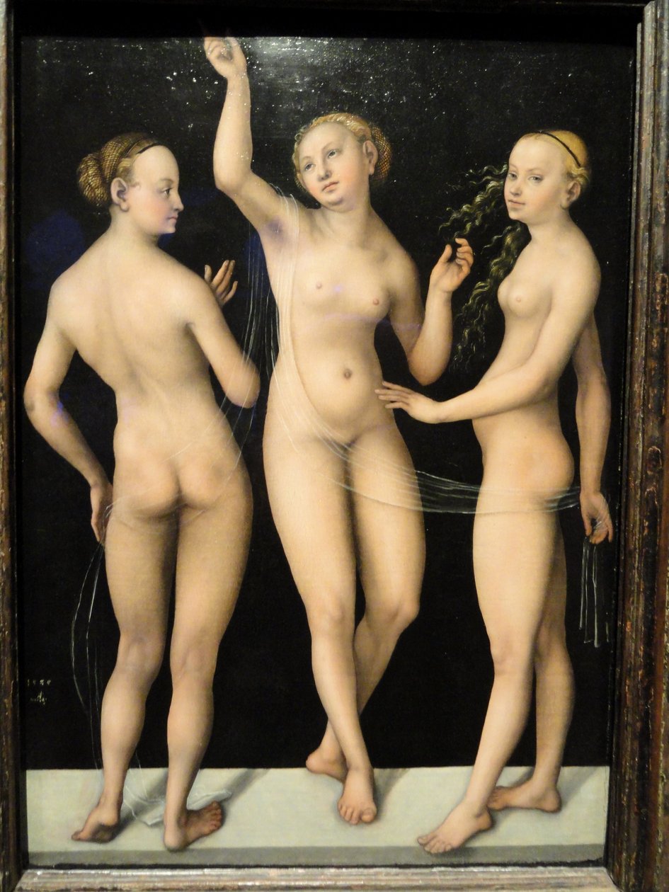 Trzy Łaski autorstwa Lucas Cranach the Elder