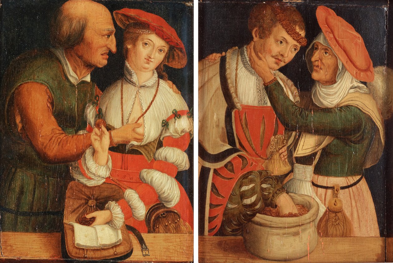 Nierówne pary autorstwa Lucas Cranach the Elder