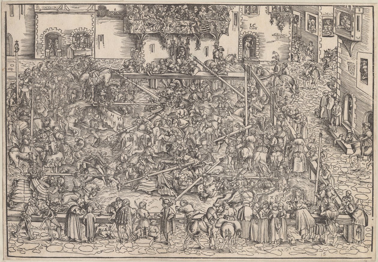 Turniej, 1509 autorstwa Lucas Cranach the Elder