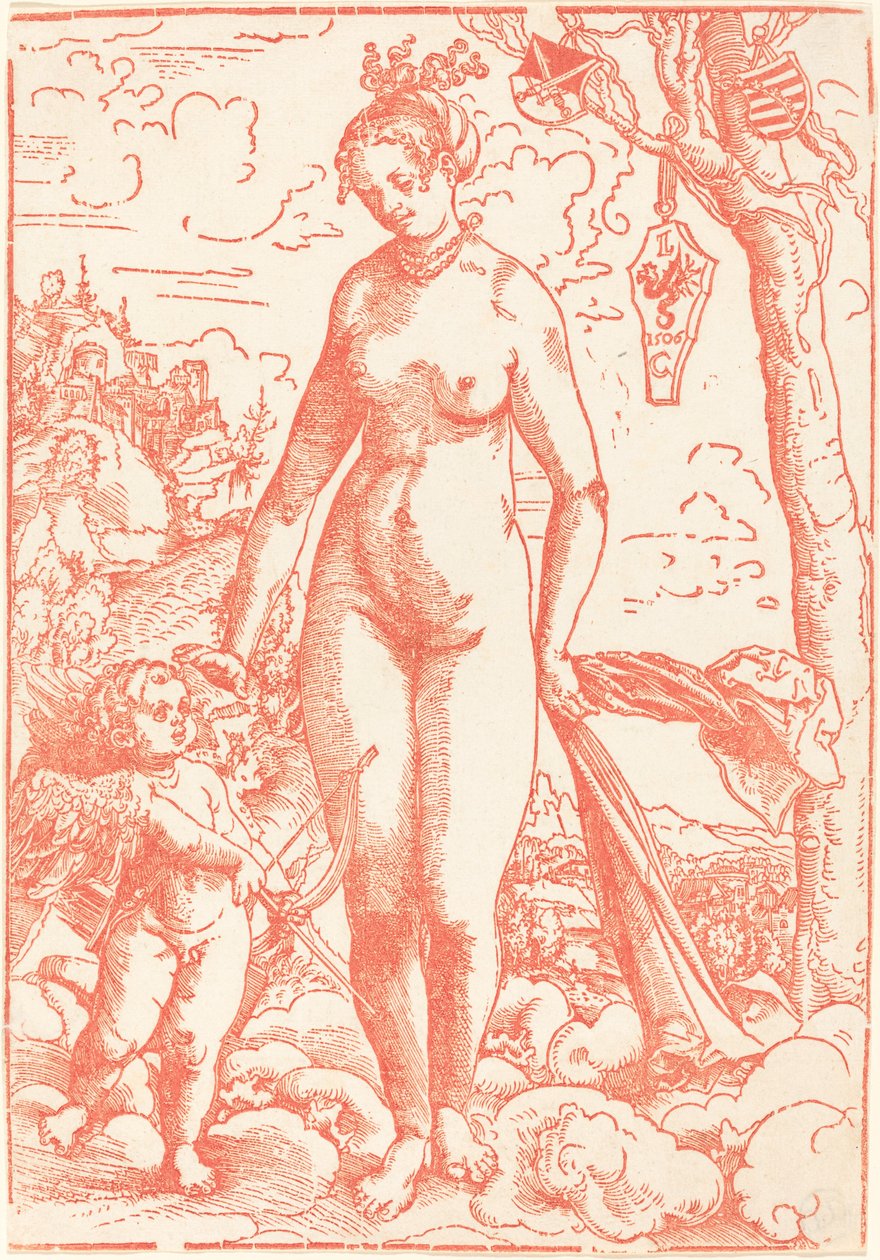 Wenus i Kupidyn autorstwa Lucas Cranach the Elder