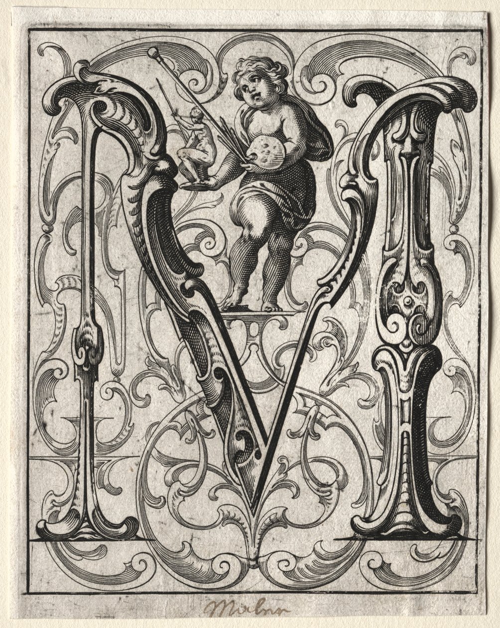 Nowa broszura ABC: M, 1627. autorstwa Lucas Kilian