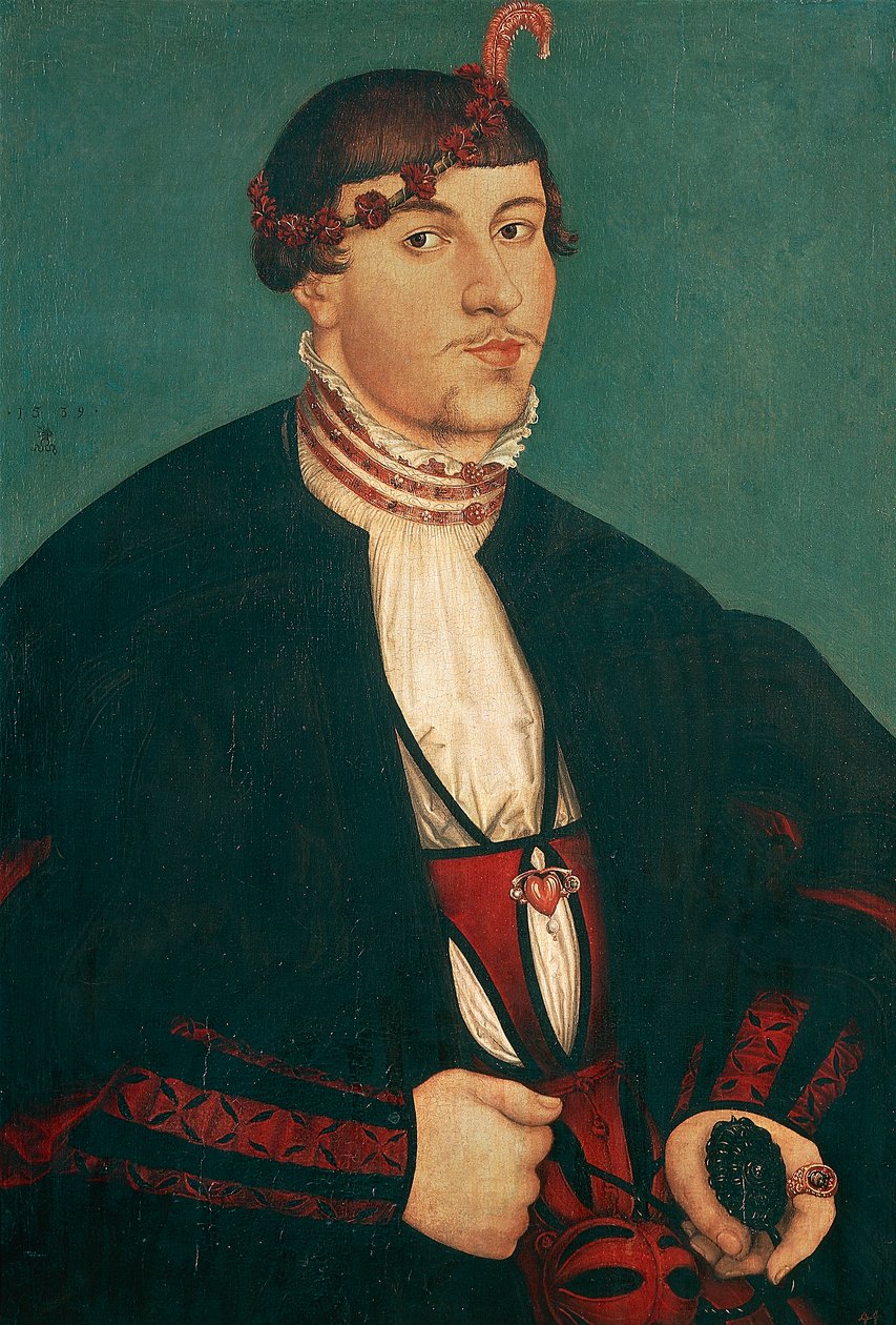 Portret młodego szlachcica autorstwa Lucas the Elder Cranach