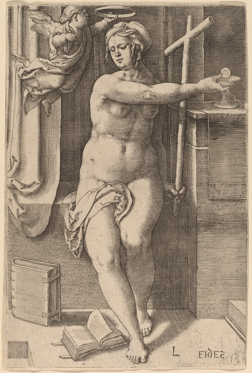 Fides (Wiara) autorstwa Lucas van Leyden