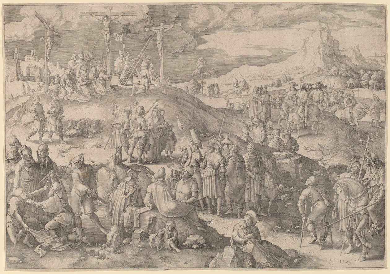 Golgota autorstwa Lucas van Leyden