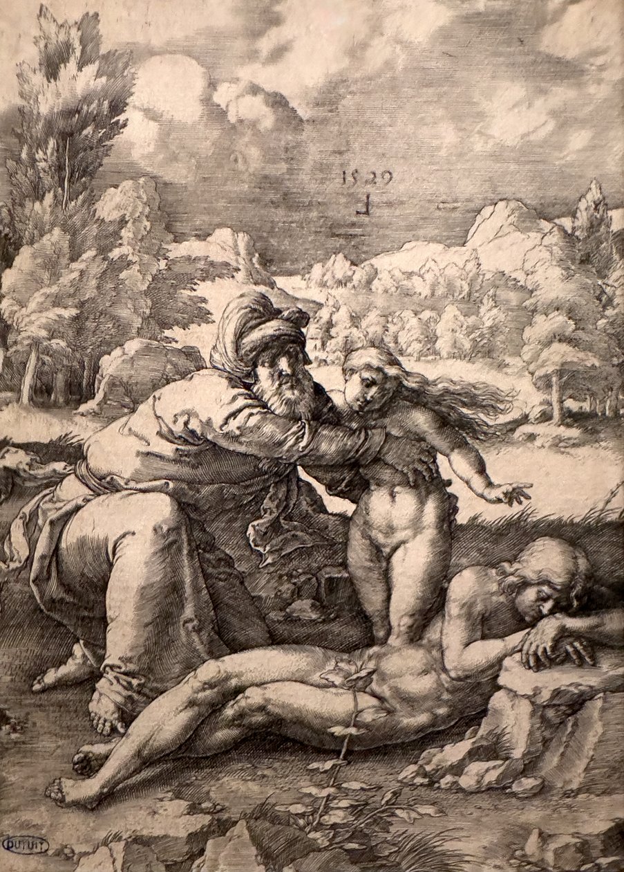 Stworzenie Ewy autorstwa Lucas van Leyden