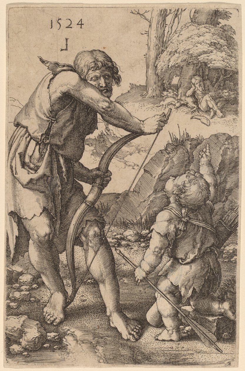 Lamech i Kain autorstwa Lucas van Leyden