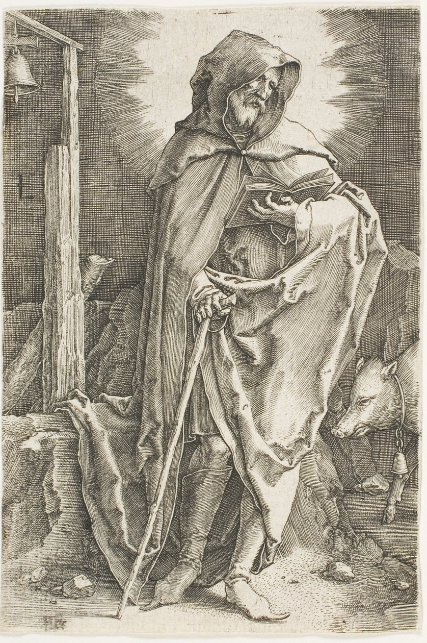 Święty Antoni autorstwa Lucas van Leyden