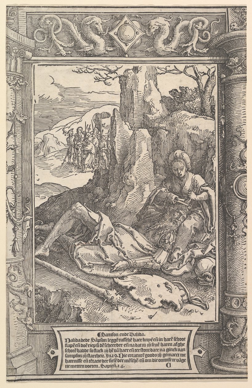 Samson i Dalila, ca. 1517. autorstwa Lucas van Leyden