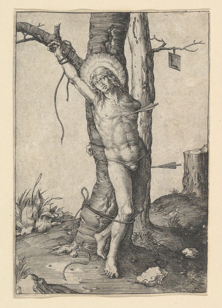 Św. Sebastian, ok. godz. 1510. autorstwa Lucas van Leyden