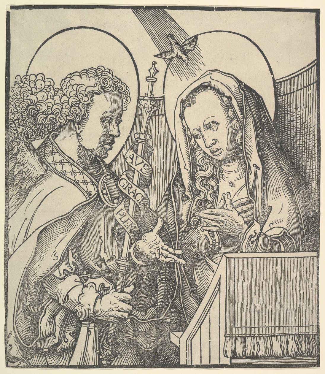 Zwiastowanie, 1515. autorstwa Lucas van Leyden