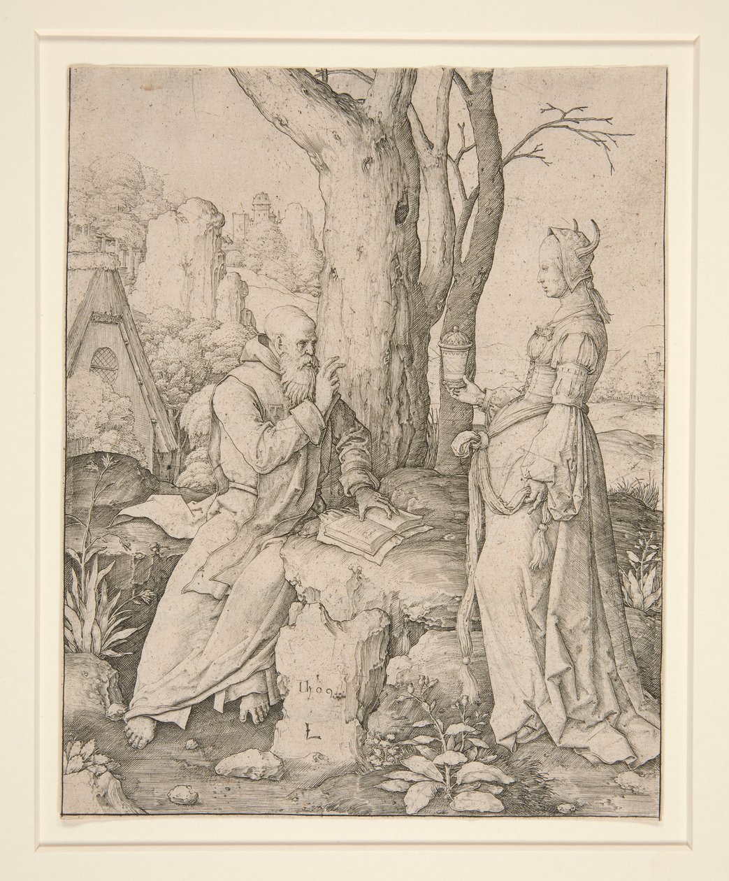 Kuszenie św. Antoniego autorstwa Lucas van Leyden