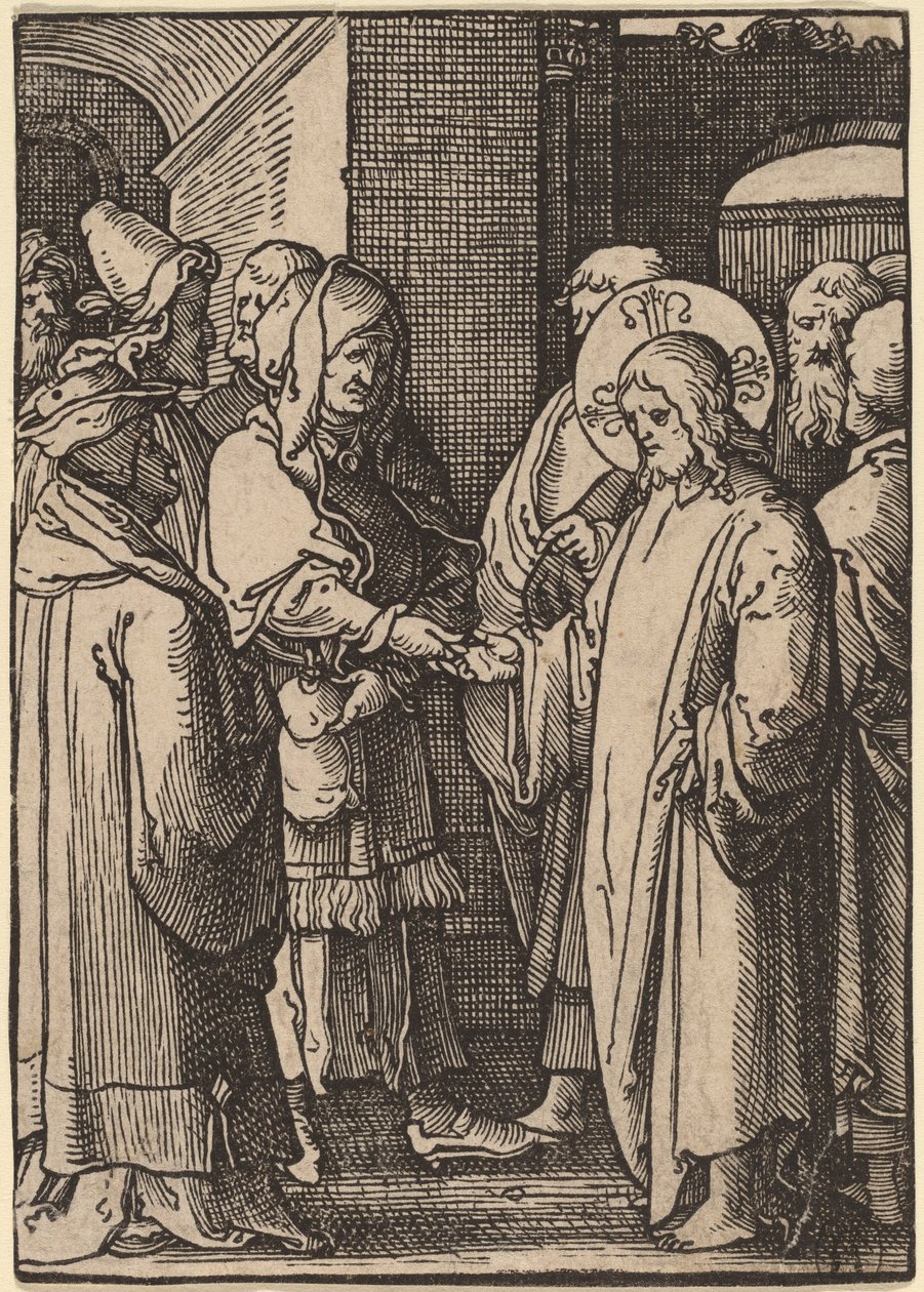 Pieniądze w hołdzie autorstwa Lucas van Leyden