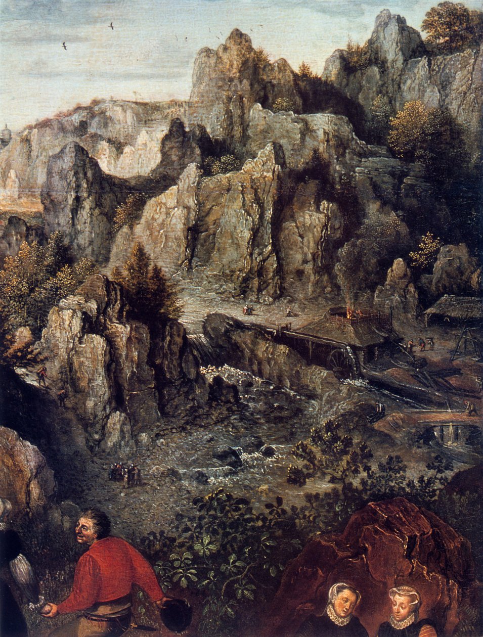 Uczta wiejska, szczegół, 1576. autorstwa Lucas van Valckenborch