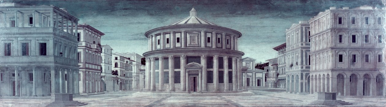 Widok idealnego miasta, XV wiek autorstwa Luciano Laurana