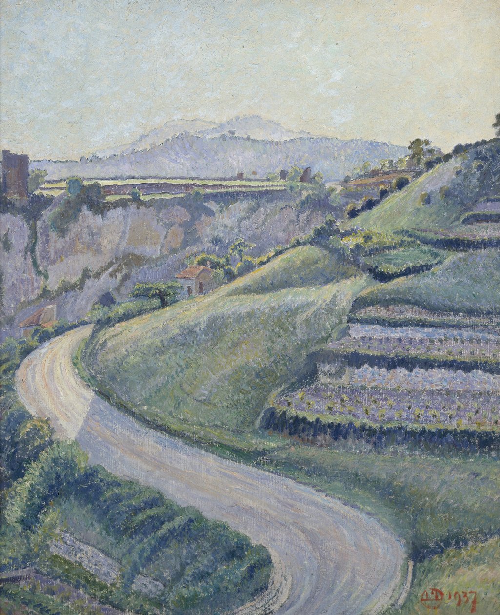 Nowa droga, Cotignac, 1937 autorstwa Lucien Pissarro