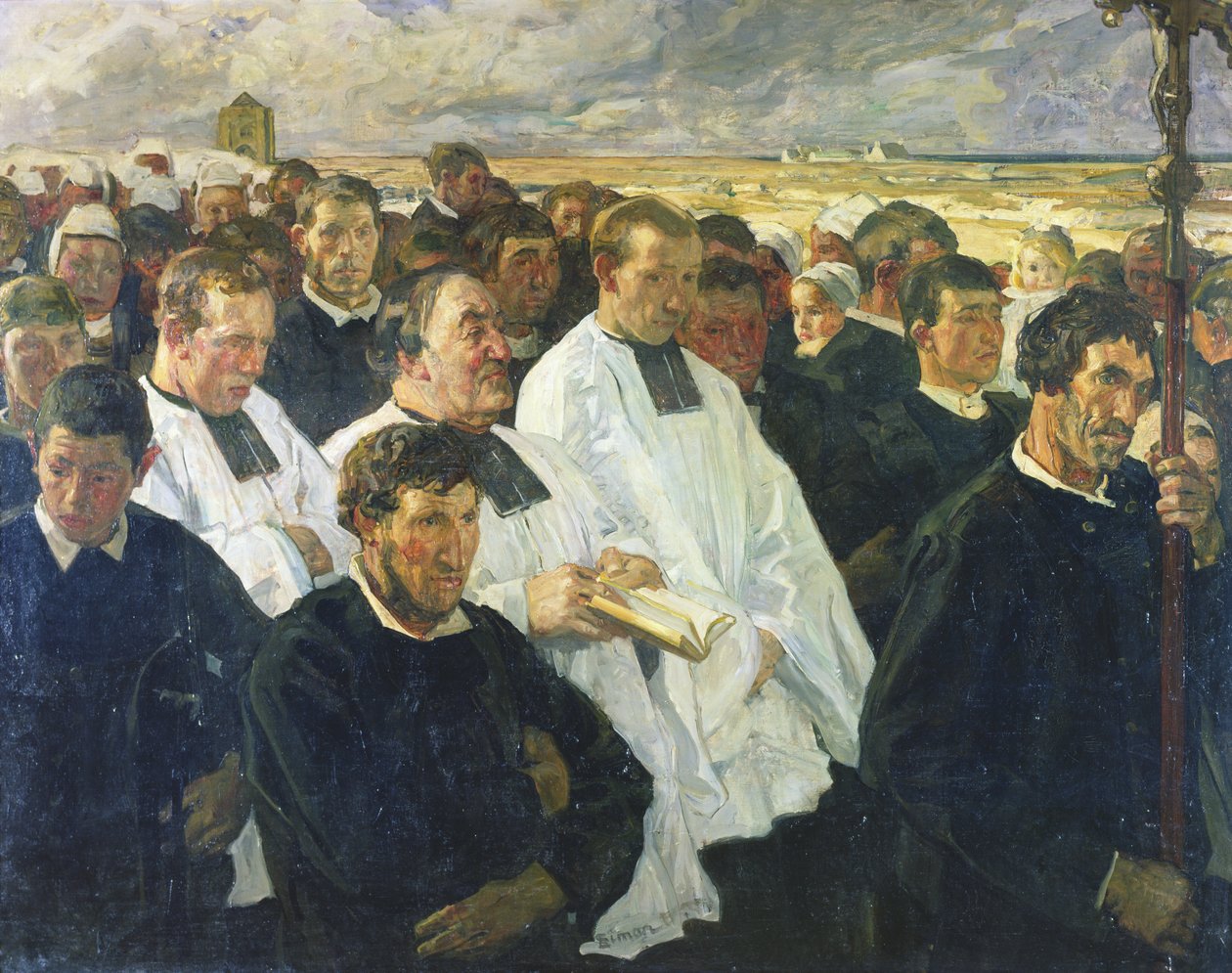 Procesja do Penmarch, 1900 autorstwa Lucien Simon