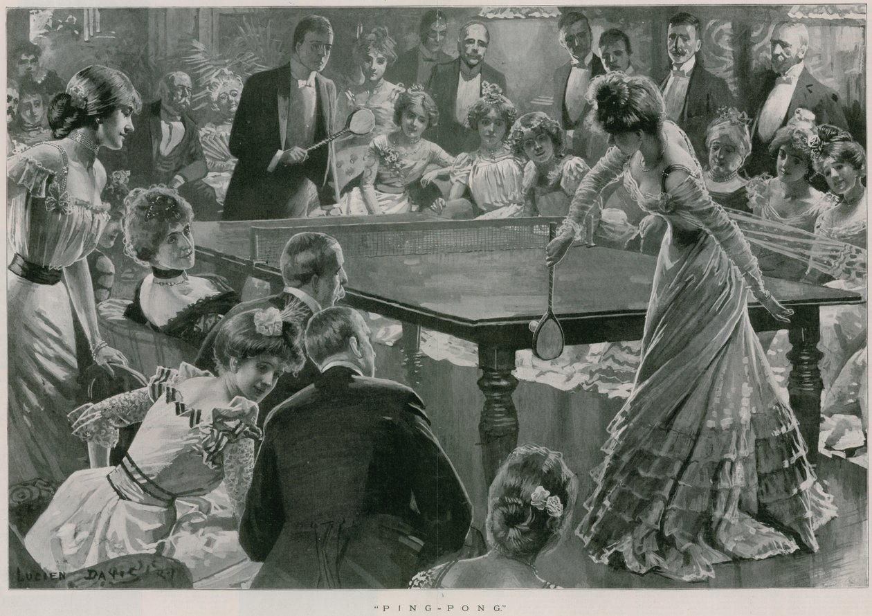 Ping-Pong (litografia) autorstwa Lucien Davis