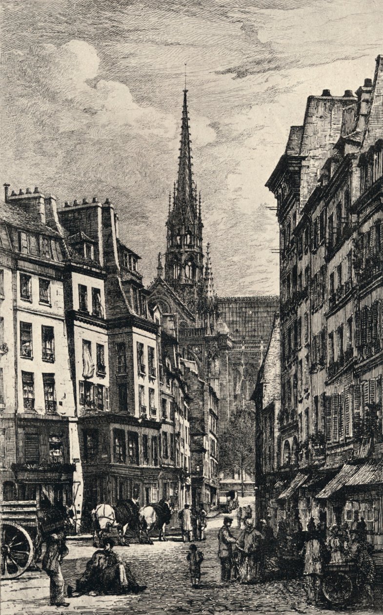 „Plac Mauberta”, 1915 autorstwa Lucien Gautier