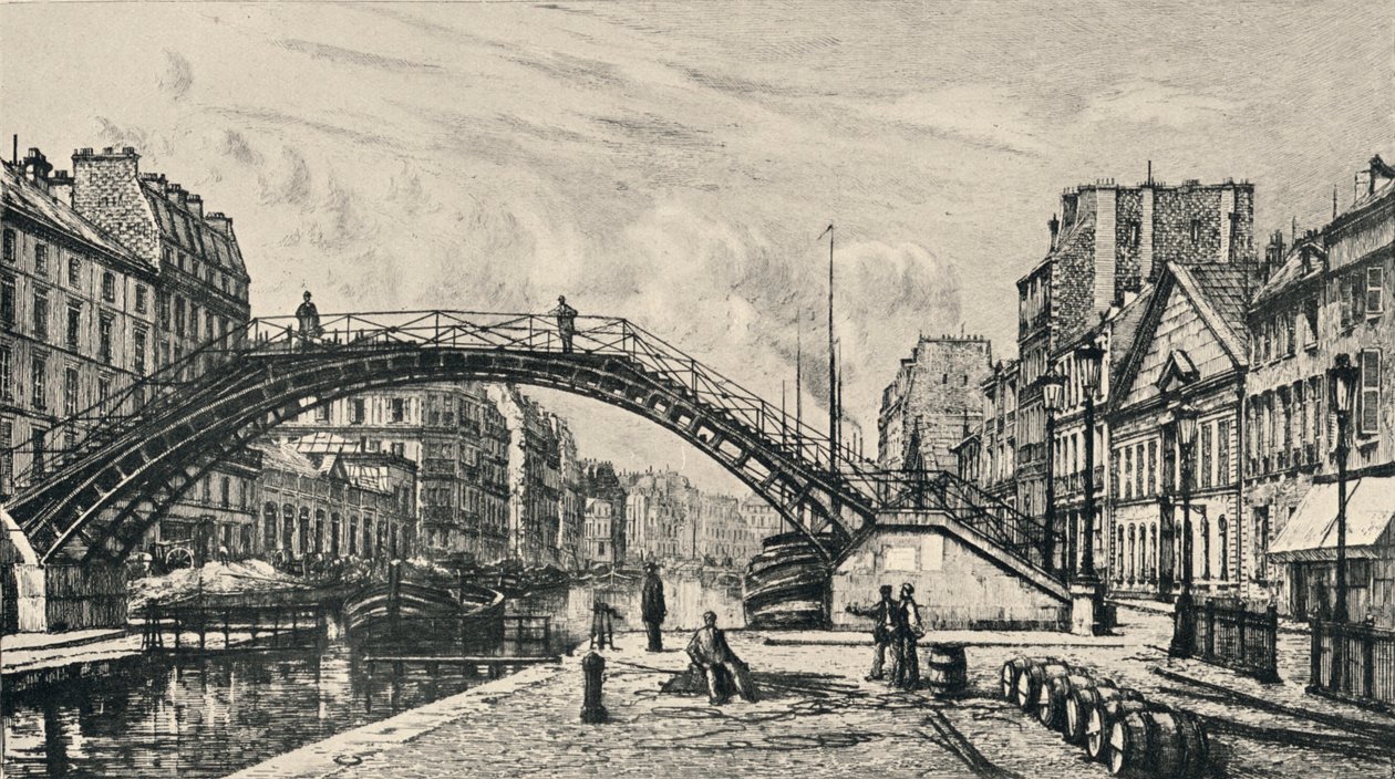 „Quai de Jemmapes”, 1915 autorstwa Lucien Gautier