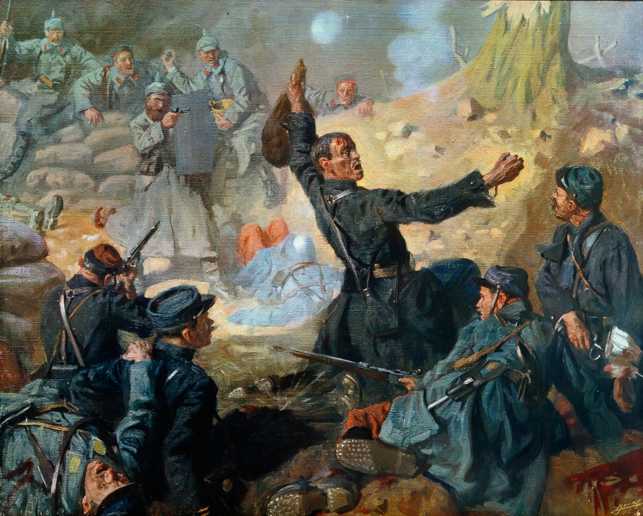 Stojąc umarłych (8 kwietnia) autorstwa Lucien Hector Jonas
