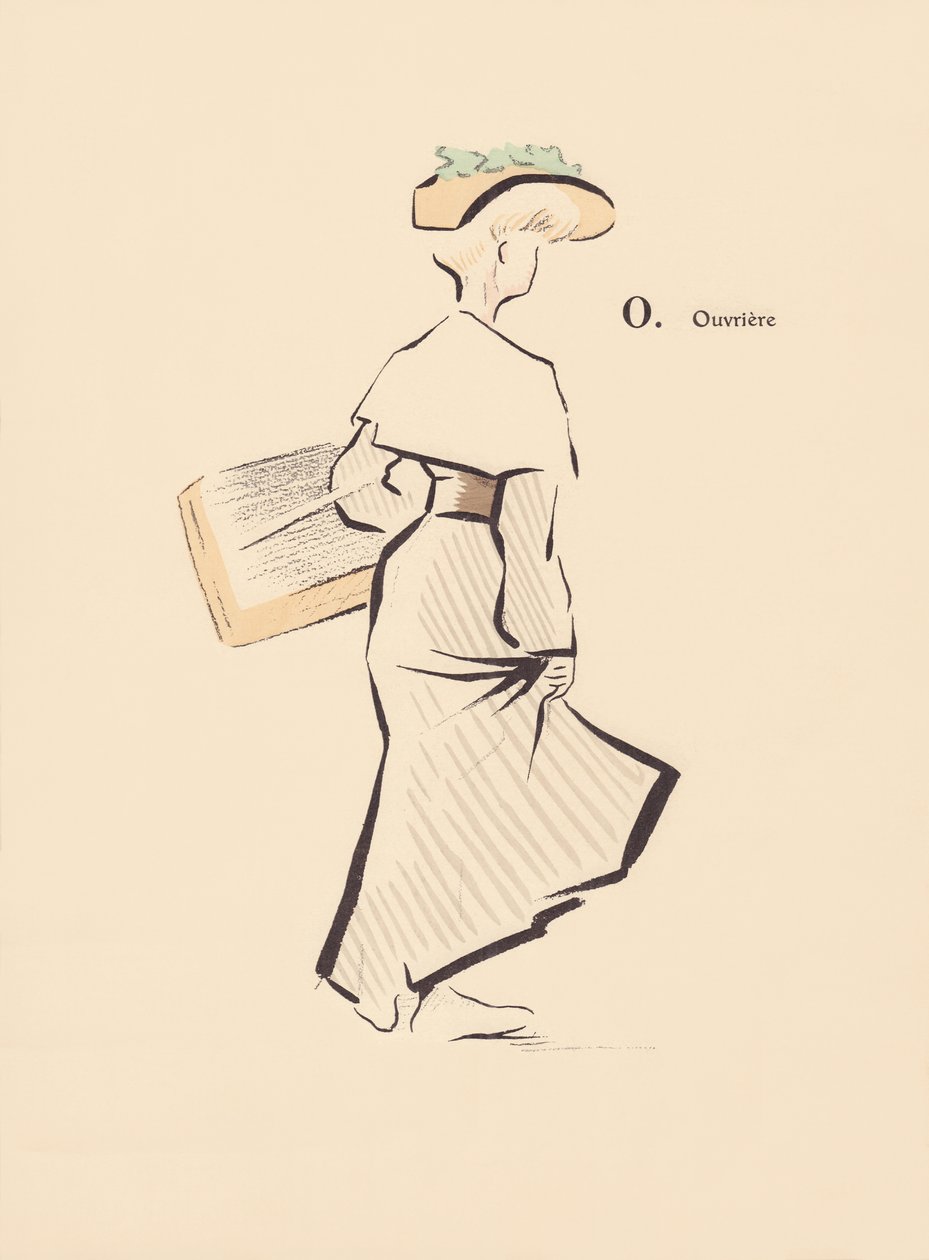 O. Pracownik autorstwa Lucien L. (active 1904) Henreaux