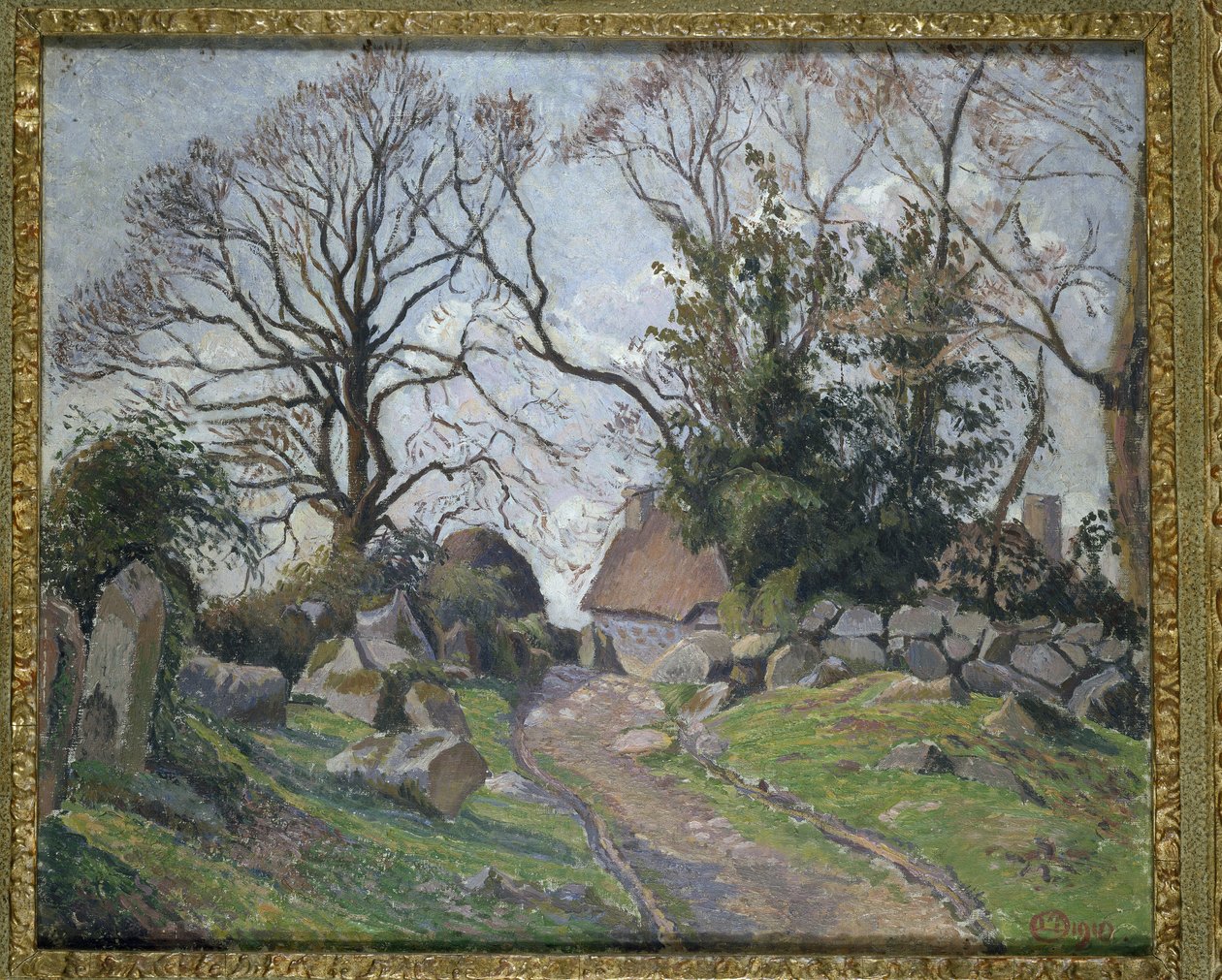 Poulfenc w Rcu, 1910 autorstwa Lucien Pissarro