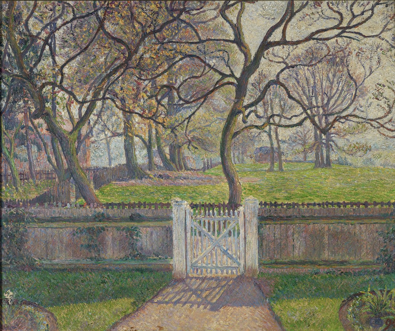 Brama Ogrodowa, Epping, 1894 autorstwa Lucien Pissarro
