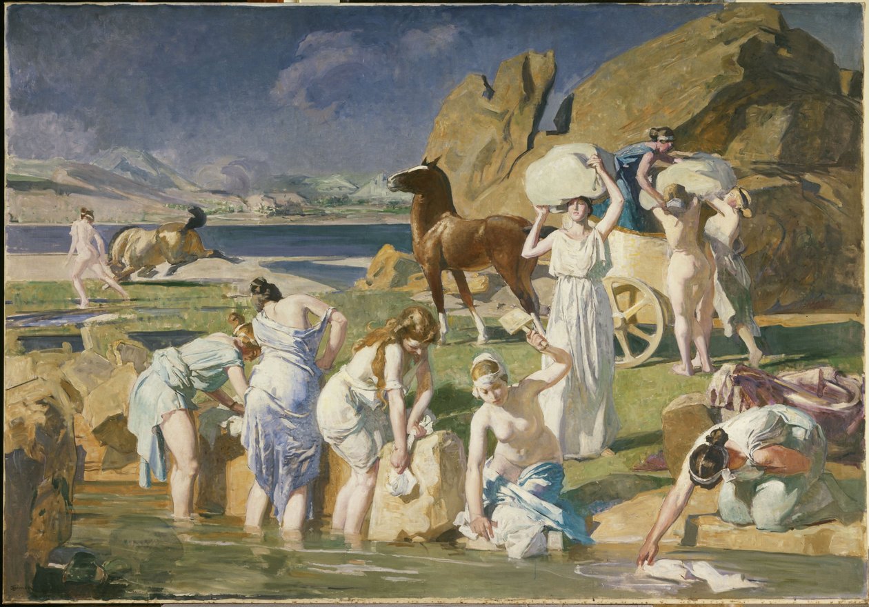 Nausicaa, 1915 (olej na płótnie) autorstwa Lucien Simon