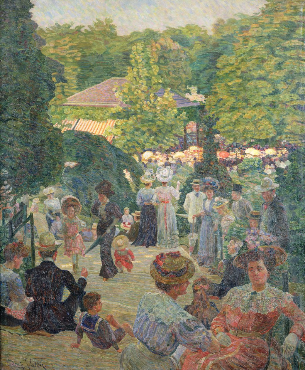 Le Parc de Montsouris, Widok w kierunku estrad autorstwa Ludovic Vallee