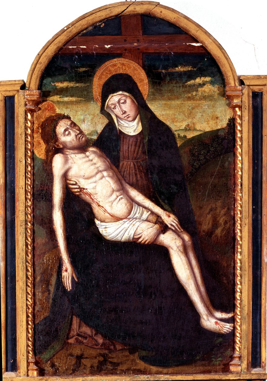 Pieta (Osadzanie) (Malarstwo autorstwa Ludovico Brea