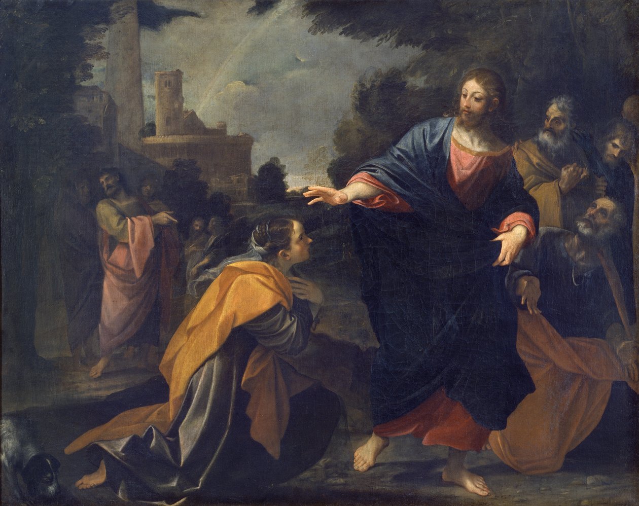 Chrystus i kobieta kananejska autorstwa Ludovico Carracci