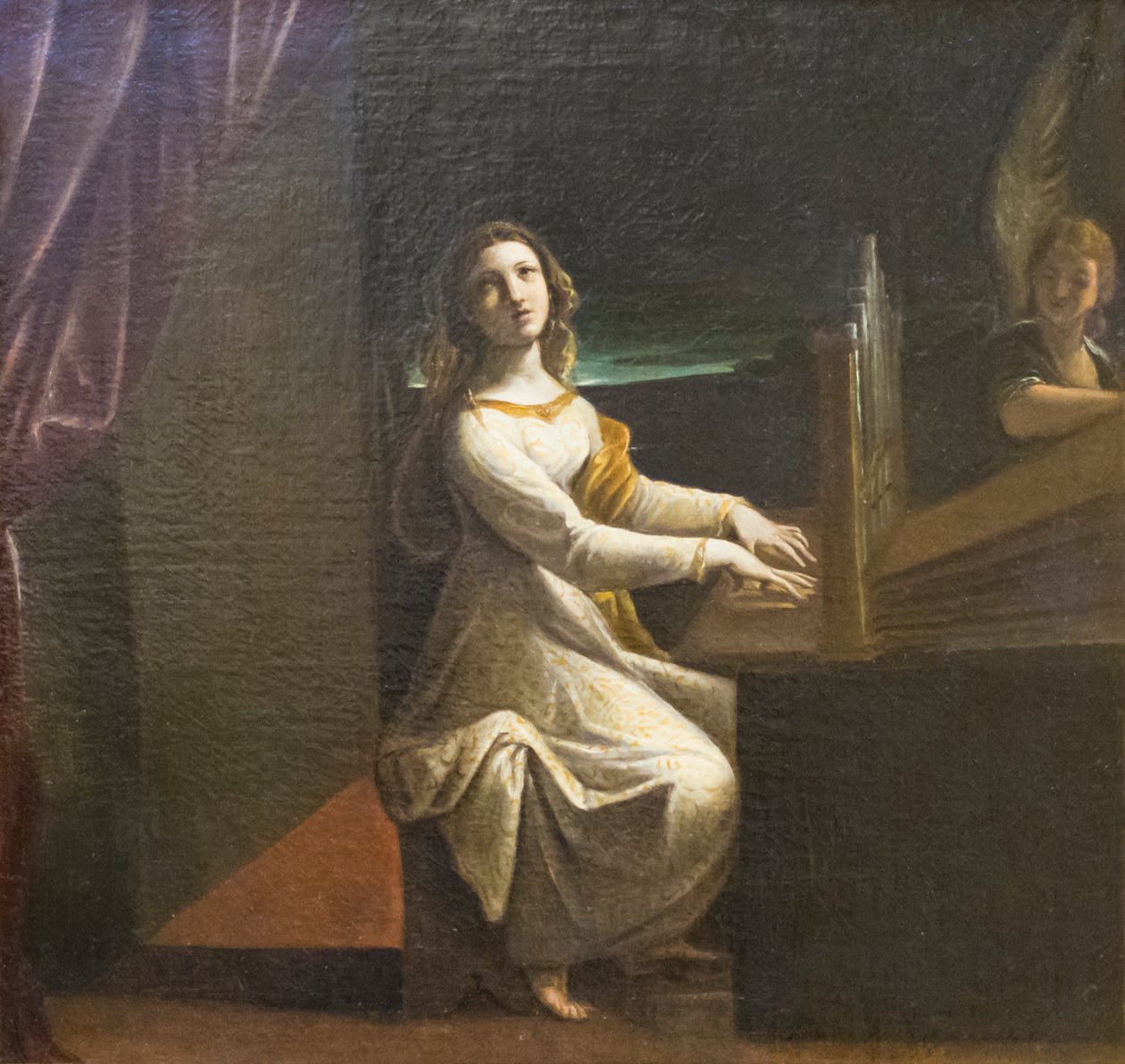 Św. Cecylia, ok. 1607 r. (olej na płótnie) autorstwa Ludovico Carracci